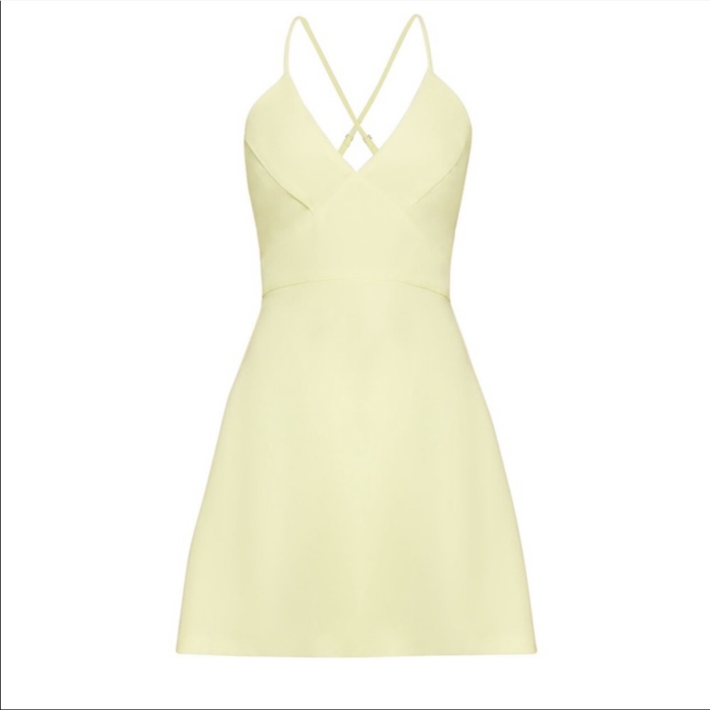 adorable yellow BCBG mini dress